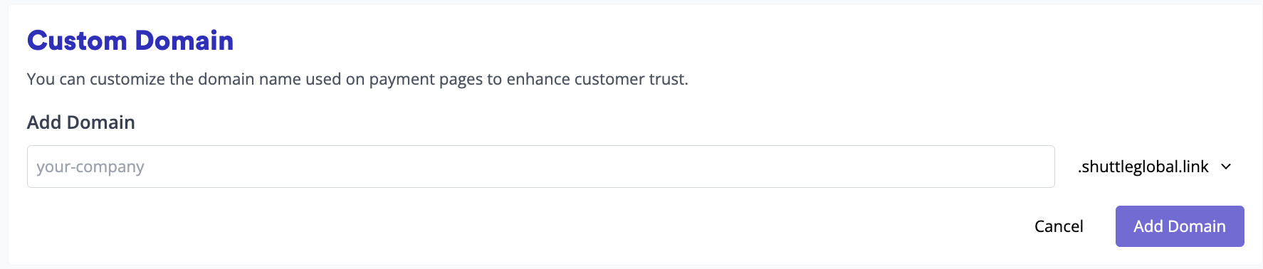 Branding Add Subdomain