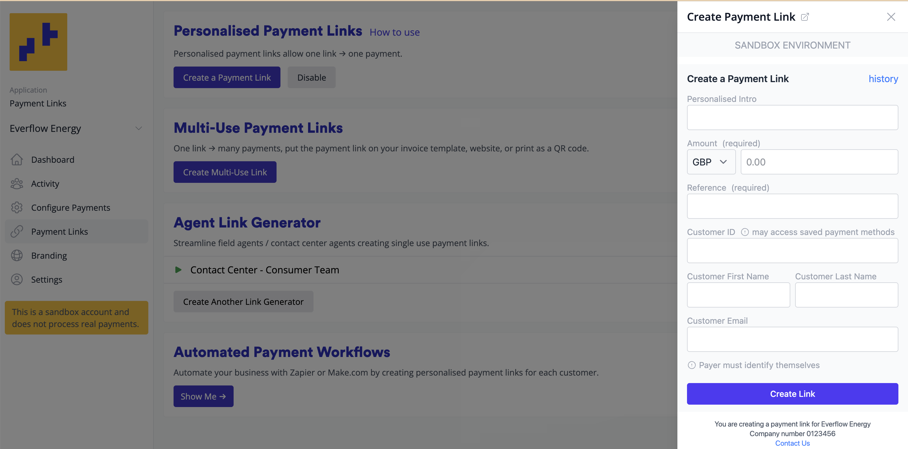 Create a Payment Links